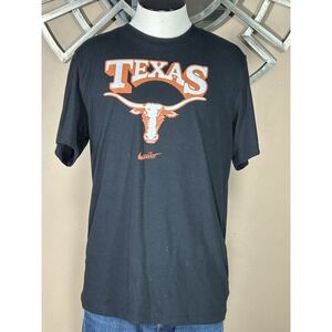 Nike Texas Longhorns T-Shirt‎ Men's S Small Black Short Sleeve Tee Shirt